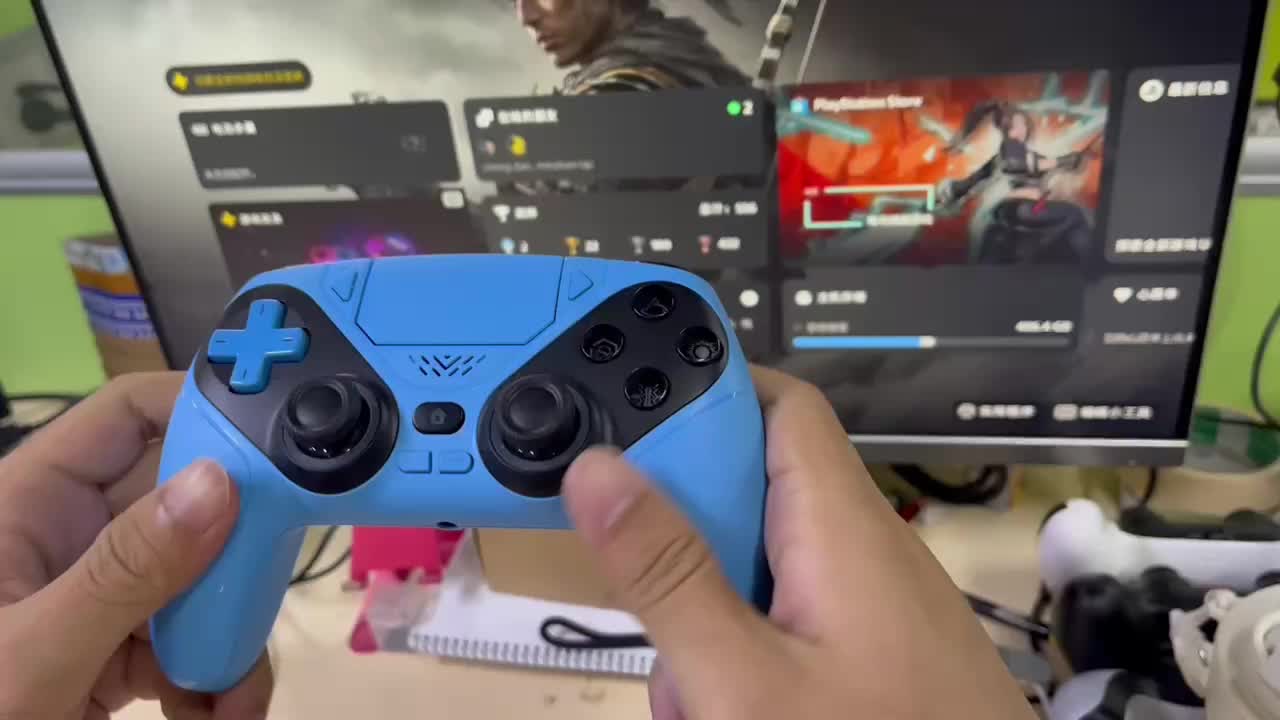 Wireless Pro Controller for PS5 – Anti-Drift, RGB LED, Dual Vibration, Motion Control, Programmable Buttons, 1000mAh Fast Charge If you want a shorter, punchier version for TikTok or mo
