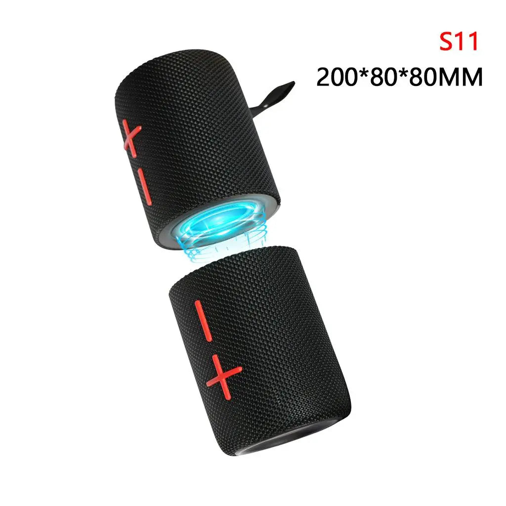 Portable 2-in-1 Bluetooth Speaker with Subwoofer, Travel Ready