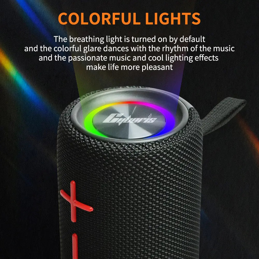 Portable 2-in-1 Bluetooth Speaker with Subwoofer, Travel Ready