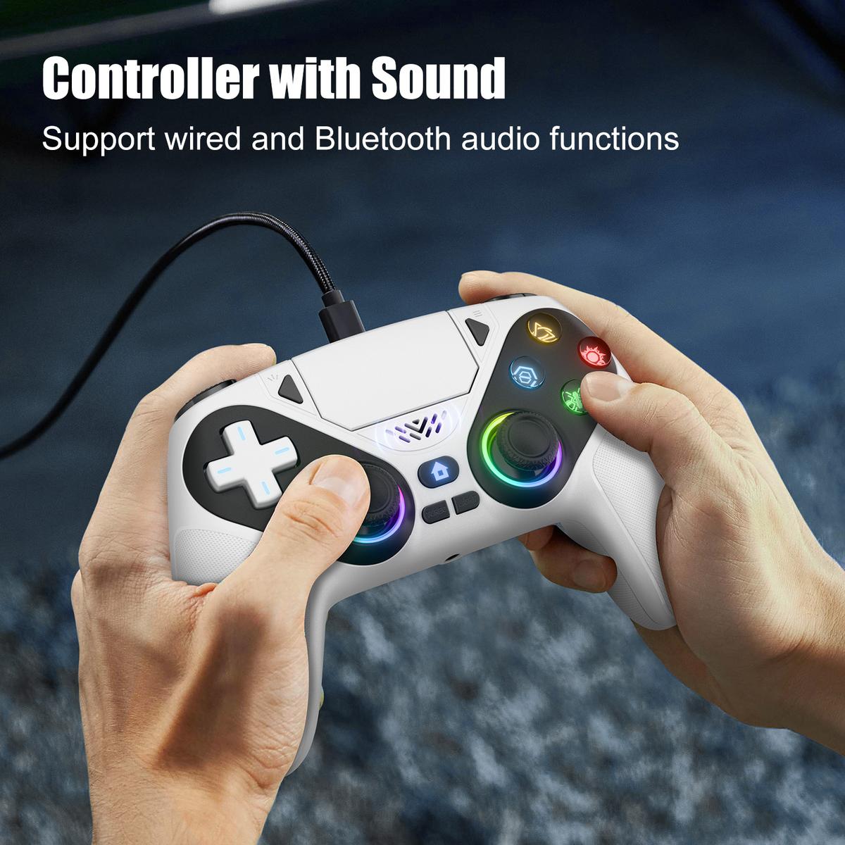 Wireless Pro Controller for PS5 – Anti-Drift, RGB LED, Dual Vibration, Motion Control, Programmable Buttons, 1000mAh Fast Charge  If you want a shorter, punchier version for TikTok or mo