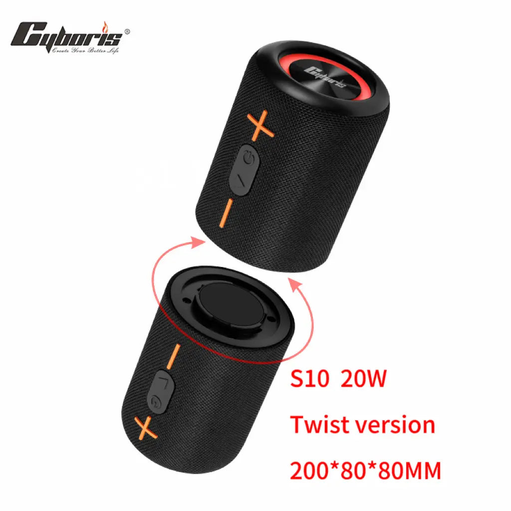 Portable 2-in-1 Bluetooth Speaker with Subwoofer, Travel Ready