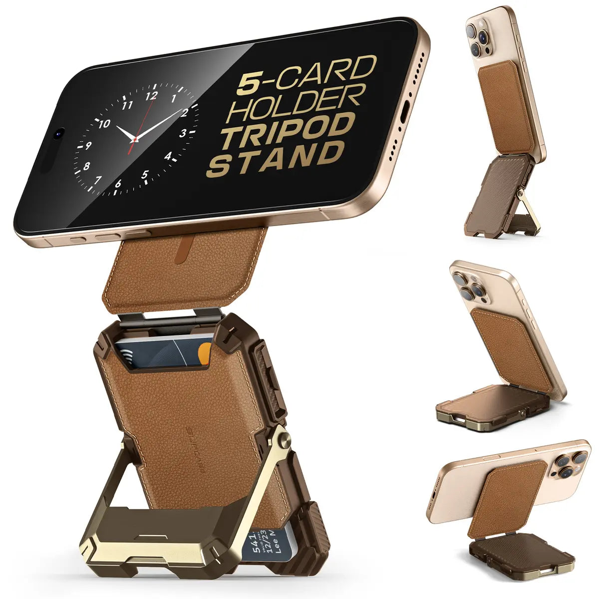 Magnetic Wallet with Stand, RFID & Card Holder for iPhone